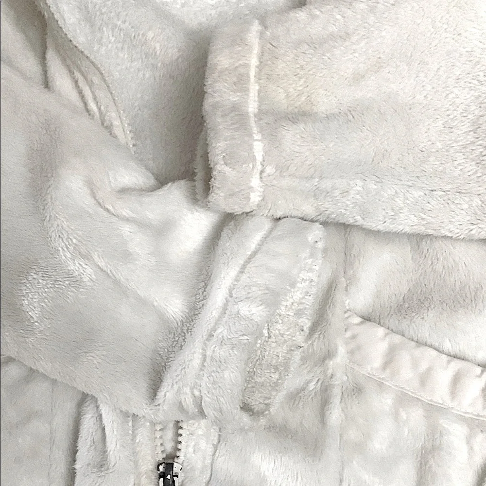 The Children's Place - Girls Size Small - White Fleece Zip-Up Jacket